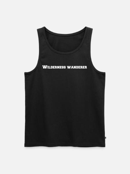 Camping - Wilderness hikers - Men's Premium Organic Tank Top - black