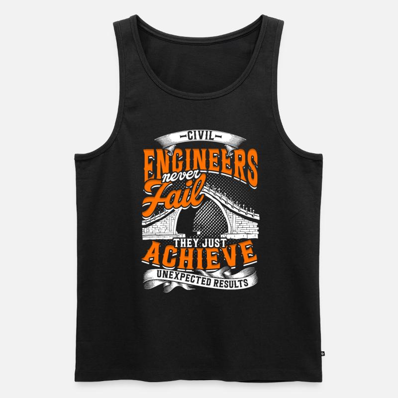 Bridge Engineer Civil Engineering - Men's Premium Organic Tank Top - black