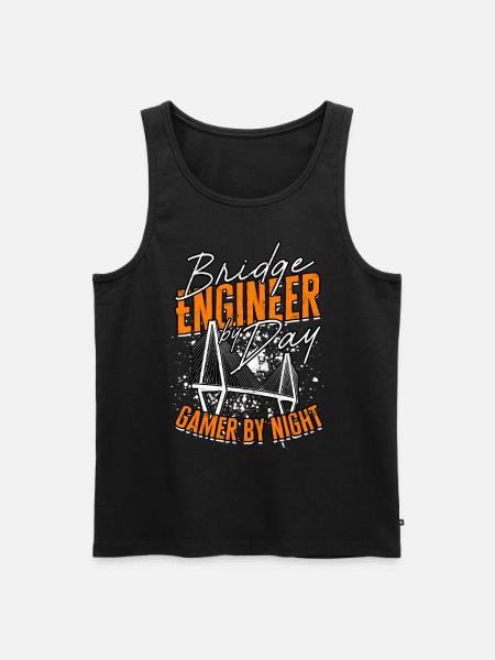 Civil Engineering Bridge Engineer - Men's Premium Organic Tank Top - black
