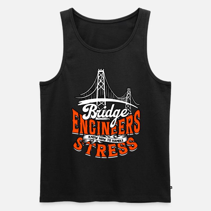 Bridge Engineer Civil Engineering - Men's Premium Organic Tank Top - black