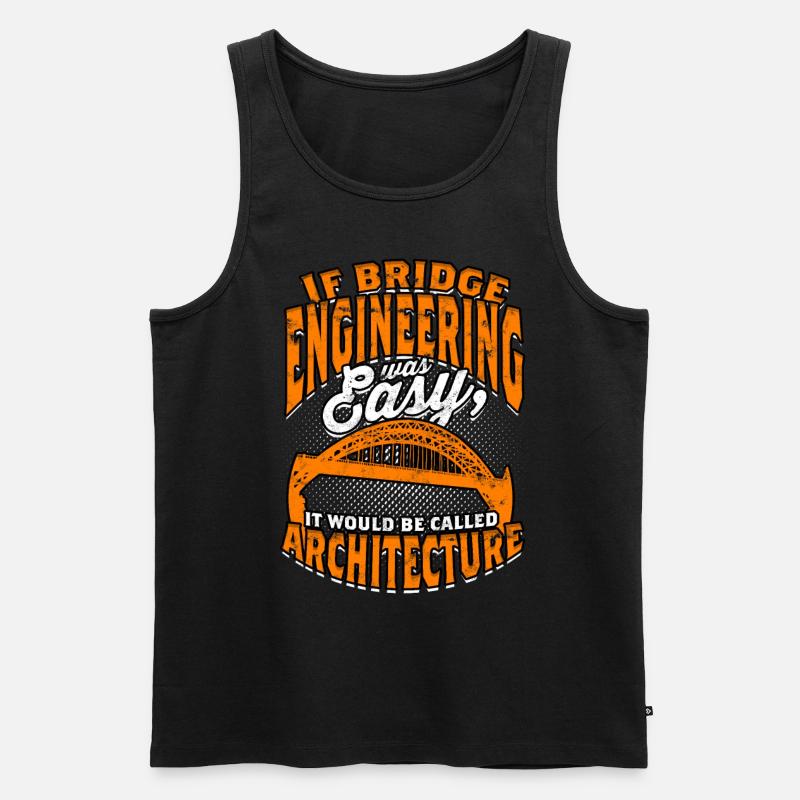 Bridge Engineer Civil Engineering - Men's Premium Organic Tank Top - black