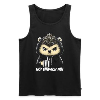 Nope just nope - Men's Premium Organic Tank Top - black - Front - AI Model Male 178 light (178cm)
