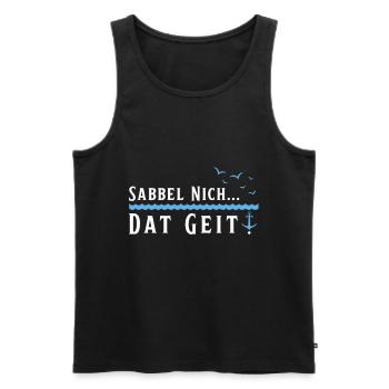 Hamburg Hanseatic City North German Low German - Men's Premium Organic Tank Top - black - Front - AI Model Male 178 light (178cm)