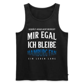 Hambourg Ville hanséatique Allemagne du Nord Bas-allemand - Débardeur bio Premium Homme - noir - Devant - Michal (187cm)