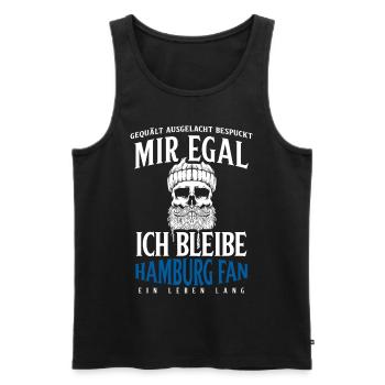 Hamburg Hanseatic City North German Low German - Men's Premium Organic Tank Top - black - Front - AI Model Male 178 light (178cm)