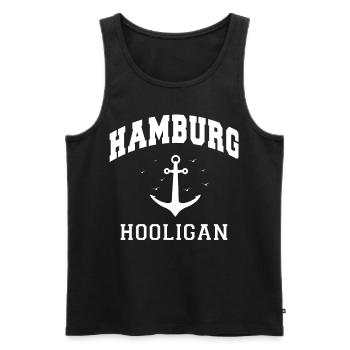 Hamburg Hanseatic City North German Low German - Men's Premium Organic Tank Top - black - Front - AI Model Male 178 light (178cm)