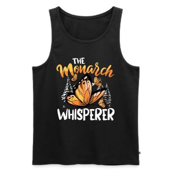 The Monarch Whisperer - Männer Premium Bio Tank Top - Schwarz - Vorne - Michal (187cm)