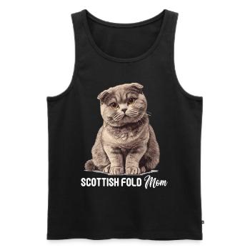 Scottish Fold Kätzchen Scottish Fold Katze - Männer Premium Bio Tank Top - Schwarz - Vorne - AI Model Male 178 light (178cm)