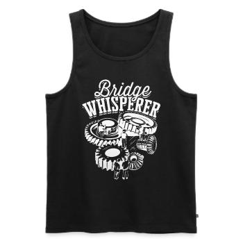 Bridge Engineer Bridge Whisperer - Men's Premium Organic Tank Top - black - Front - AI Model Male 178 light (178cm)