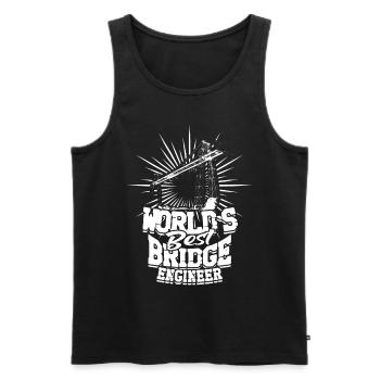 Bridge Engineer Civil Engineering - Men's Premium Organic Tank Top - black - Front - Michal (187cm)