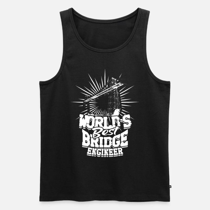 Bridge Engineer Civil Engineering - Men's Premium Organic Tank Top - black