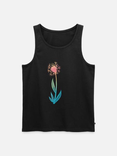 Flower, Nature, Botany - Men's Premium Organic Tank Top - black
