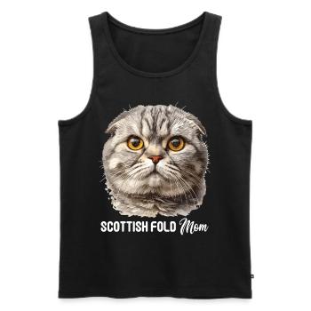 Scottish Fold Kätzchen Scottish Fold Katze - Männer Premium Bio Tank Top - Schwarz - Vorne - AI Model Male 178 light (178cm)