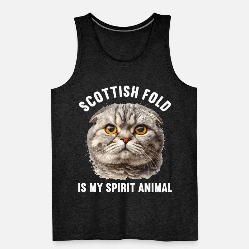 Scottish Fold Kätzchen Scottish Fold Katze Männer Premium Bio Tank Top