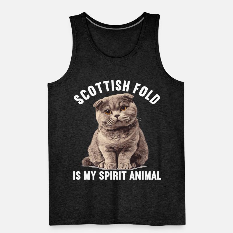 Scottish Fold Kitten Scottish Fold chat Débardeur bio Premium Homme