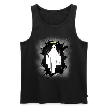 Mitternacht Heiliger Geist Gespenst Halloween Spuk - Männer Premium Bio Tank Top - Schwarz - Vorne - Michal (187cm)
