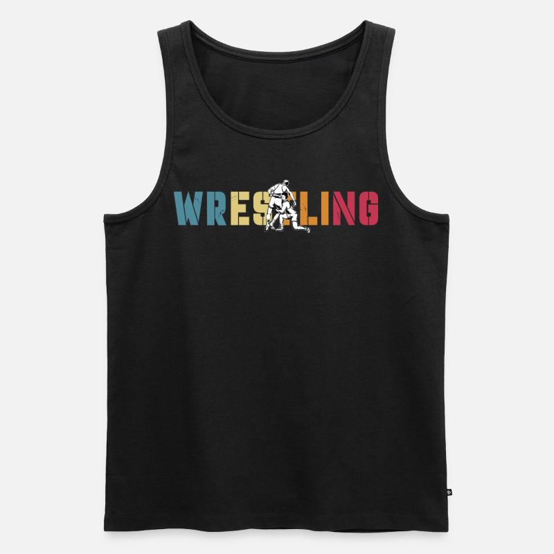Wrestling - Männer Premium Bio Tank Top - Schwarz