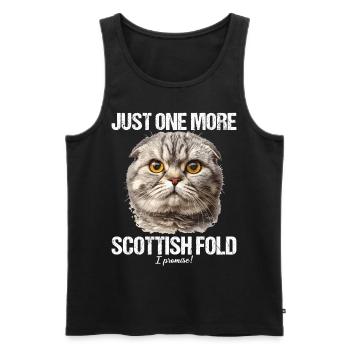 Scottish Fold Kätzchen Scottish Fold Katze - Männer Premium Bio Tank Top - Schwarz - Vorne - AI Model Male 178 light (178cm)