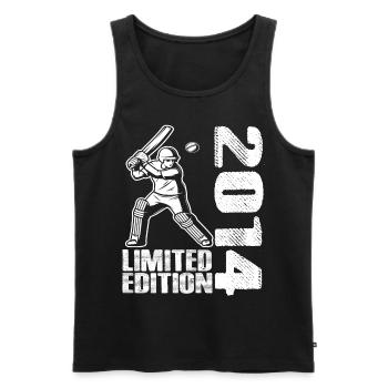 Limited Edition 2014 Limited Edition Cricket - Männer Premium Bio Tank Top - Schwarz - Vorne - Michal (187cm)