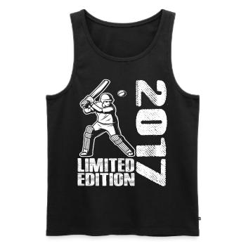 Limited Edition 2017 Limited Edition Cricket - Männer Premium Bio Tank Top - Schwarz - Vorne - Michal (187cm)