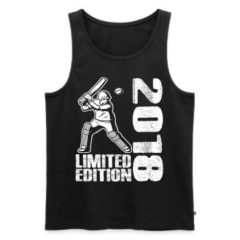 Limited Edition 2018 Limited Edition Cricket - Männer Premium Bio Tank Top - Schwarz - Vorne - Michal (187cm)
