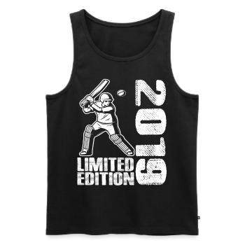 Limited Edition 2019 Limited Edition Cricket - Men's Premium Organic Tank Top - black - Front - AI Model Male 178 light (178cm)