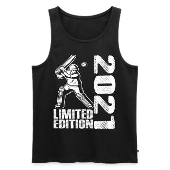 Limited Edition 2021 Limited Edition Cricket - Männer Premium Bio Tank Top - Schwarz - Vorne - Michal (187cm)