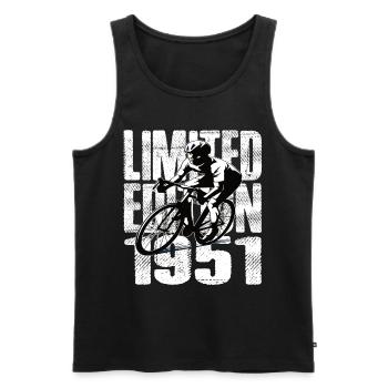 Édition limitée 1951 Édition limitée anniversaire - Débardeur bio Premium Homme - noir - Devant - Michal (187cm)