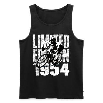 Édition limitée 1954 édition limitée anniversaire - Débardeur bio Premium Homme - noir - Devant - Michal (187cm)