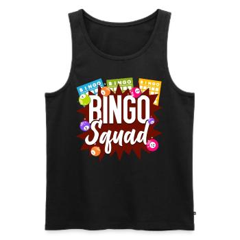 Bingo Player Bingo Squad - Männer Premium Bio Tank Top - Schwarz - Vorne - Michal (187cm)