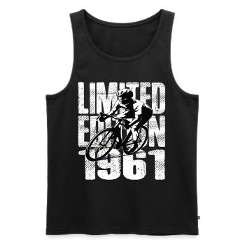 Édition limitée 1961 édition limitée anniversaire - Débardeur bio Premium Homme - noir - Devant - Michal (187cm)