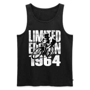 Édition limitée 1964 édition limitée anniversaire - Débardeur bio Premium Homme - noir - Devant - Michal (187cm)