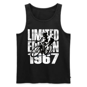 Édition limitée 1967 édition limitée anniversaire - Débardeur bio Premium Homme - noir - Devant - Michal (187cm)