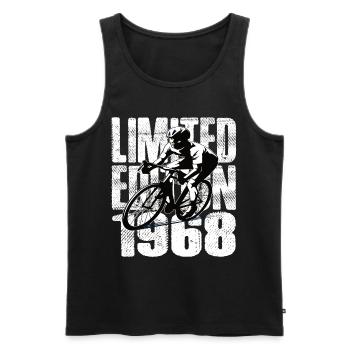 Limited Edition 1968 Limited Edition Birthday - Men's Premium Organic Tank Top - black - Front - Michal (187cm)