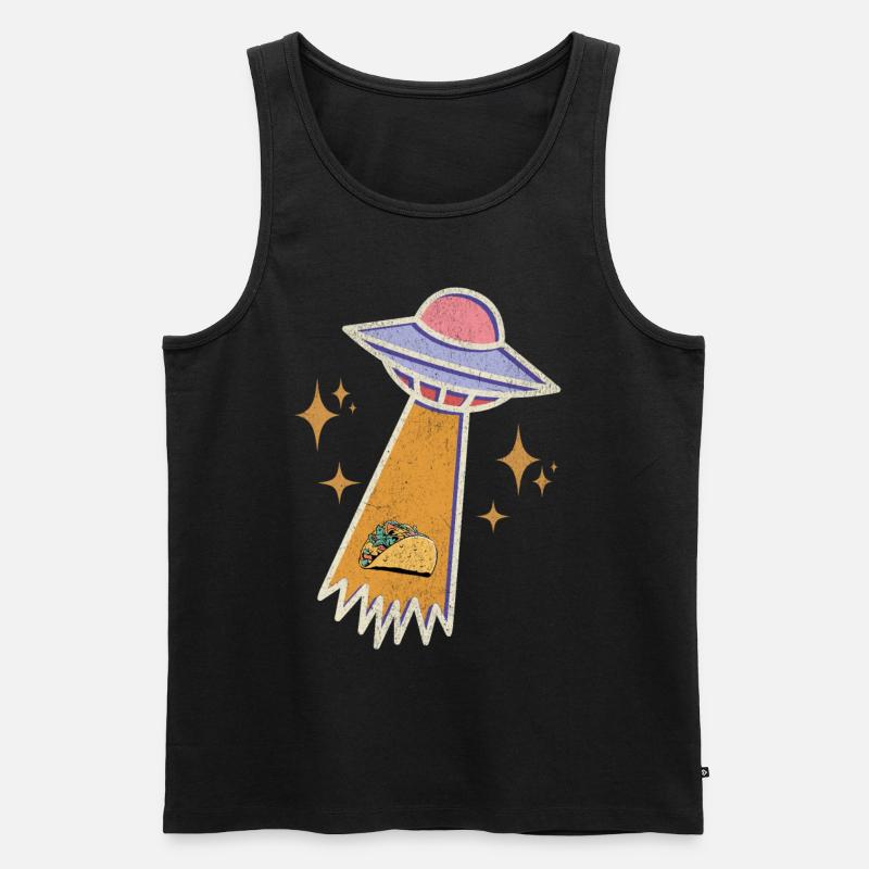 Ufo Taco - Männer Premium Bio Tank Top - Schwarz