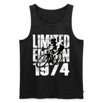 Édition limitée 1974 édition limitée anniversaire - Débardeur bio Premium Homme - noir - Devant - Michal (187cm)