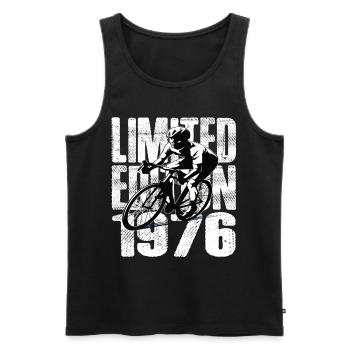 Édition limitée 1976 édition limitée anniversaire - Débardeur bio Premium Homme - noir - Devant - Michal (187cm)