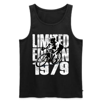 Limited Edition 1979 Limited Edition Birthday - Men's Premium Organic Tank Top - black - Front - Michal (187cm)