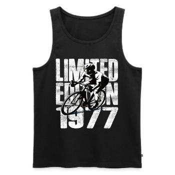 Édition limitée 1977 Édition limitée anniversaire - Débardeur bio Premium Homme - noir - Devant - Michal (187cm)