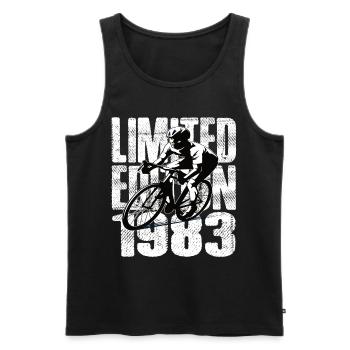 Édition limitée 1983 édition limitée anniversaire - Débardeur bio Premium Homme - noir - Devant - Michal (187cm)