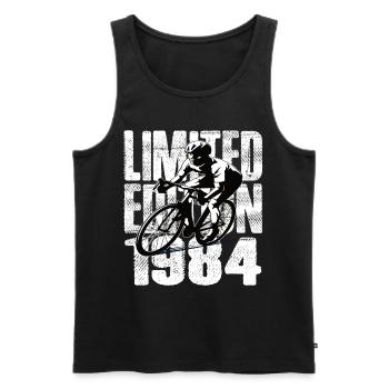 Édition limitée 1984 édition limitée anniversaire - Débardeur bio Premium Homme - noir - Devant - Michal (187cm)