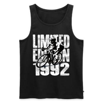 Édition limitée 1992 Édition limitée anniversaire - Débardeur bio Premium Homme - noir - Devant - Michal (187cm)