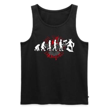 T-shirt Viking Valhalla Valhalla Dieu Odin - Débardeur bio Premium Homme - noir - Devant - Michal (187cm)