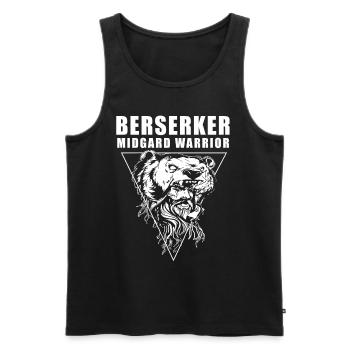T-shirt Viking Valhalla Valhalla Dieu Odin - Débardeur bio Premium Homme - noir - Devant - Michal (187cm)