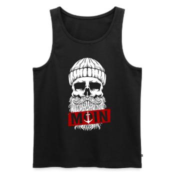 Hamburg Tshirt Men Women Moin Hamburch Hafen - Men's Premium Organic Tank Top - black - Front - AI Model Male 178 light (178cm)