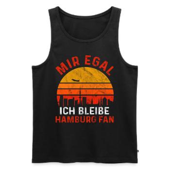 Hamburg Tshirt Men Women Moin Hamburch Hafen - Men's Premium Organic Tank Top - black - Front - AI Model Male 178 light (178cm)