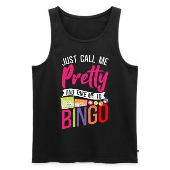 Bingo Player Girl Just Call Me - Männer Premium Bio Tank Top - Schwarz - Vorne - AI Model Male 178 light (178cm)
