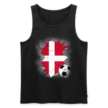 Dänemark Geschenk Europe Nation Denmark Copenhagen - Männer Premium Bio Tank Top - Schwarz - Vorne - Michal (187cm)