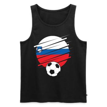 Slowenien Geschenk Europe Nation Slovenija - Männer Premium Bio Tank Top - Schwarz - Vorne - AI Model Male 178 light (178cm)