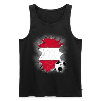 Austria Austria Vienna Styria Tyrol - Men's Premium Organic Tank Top - black - Front - Michal (187cm)